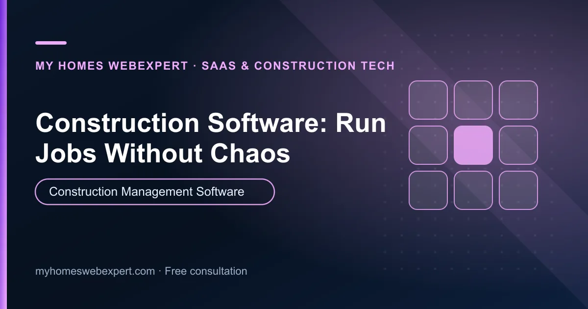 construction management software — practical guide for businesses worldwide