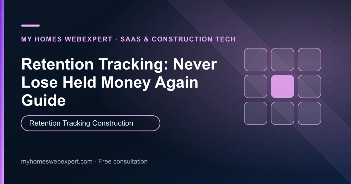 retention tracking construction — practical guide for businesses worldwide