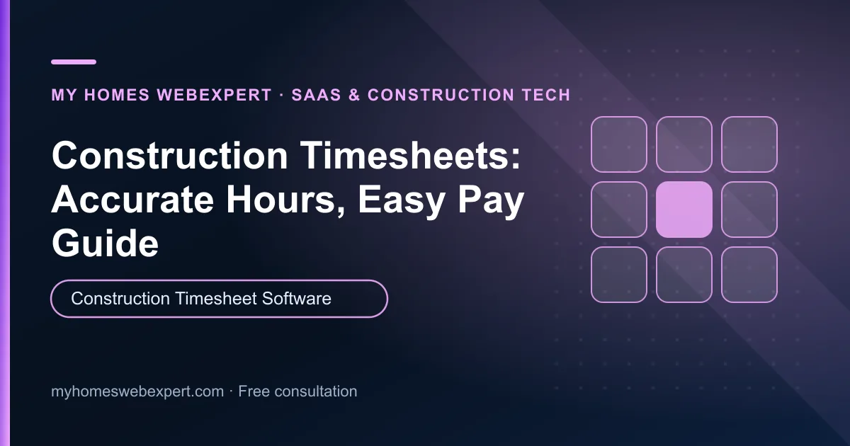construction timesheet software — practical guide for businesses worldwide